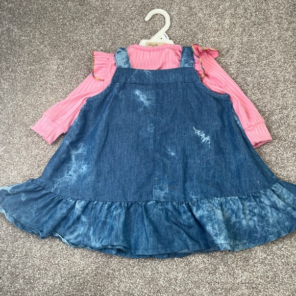 Blueberi Boulevard Tie Dye Denim Dress. Size: 18M. Great condition. Toddler - Picture 5 of 5